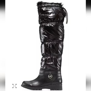 MICHAEL Michael Kors Brandy Tall Nylon Snow Boots - Size 9
